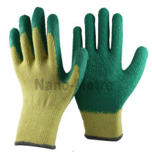 El guante de seguridad del látex de NMSAFETY hizo punto los guantes de algodón sumergidos látex natural